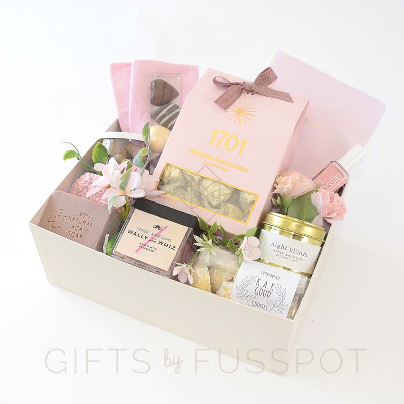 Pink Deluxe Gift Box for Her | Luxury Online Gifts by Fusspot