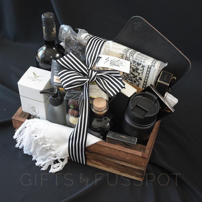 Luxury Monochrome Gift Crate | Gifts by Fusspot