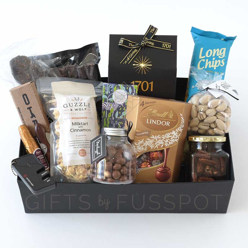 Biltong Nuts & Treats Deluxe Gift Hamper for Him | Gifts by Fusspot