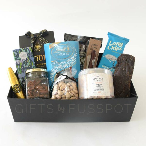 Biltong Nuts & Treats Deluxe Gift Hamper for Him | Gifts by Fusspot